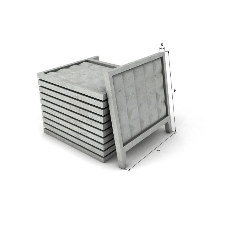 Плита забора ПО-3